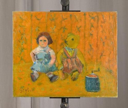 Lyne Seybel (1919-2009) - Les jouets, Antiek en Kunst, Kunst | Schilderijen | Klassiek