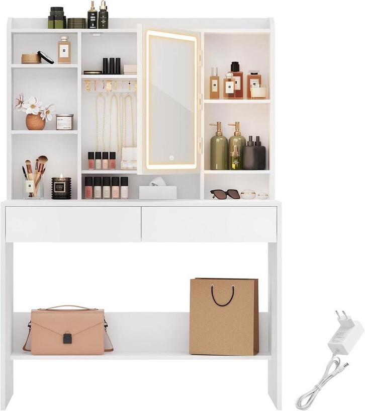 Kaptafel met LED-verlichting - 3 x instelbare lichtsterkte, Maison & Meubles, Tables | Coiffeuses, Envoi