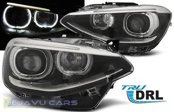 LED Koplampen Bi Xenon look met Angel Eyes voor BMW 1 Serie beschikbaar voor biedingen