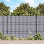 vidaXL Tuinschermen 4 st 35x0,19 m PVC mat lichtgrijs, Verzenden, Nieuw