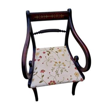 Chaise - Acajou, Laiton