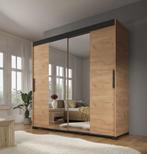 Kledingkast Brazil - Eiken - 200 cm - Garderobekast, Huis en Inrichting, Verzenden, Nieuw