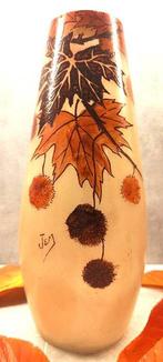 Legras & Cie. - Vaas - Grote vaas geëmailleerd met een, Antiek en Kunst