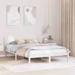 vidaXL Witte Houten Bedframe Wit Hout 160 x 200 cm Duurzaam, Huis en Inrichting, Slaapkamer | Bedden, Verzenden, Nieuw