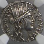 Romeinse Republiek (Imperatoriaal). A. Plautius. Denarius