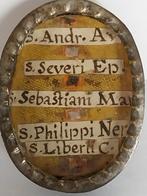 Reliekhouder - Brons, Glas, Papier, Textiel - 1850-1900 - Ex