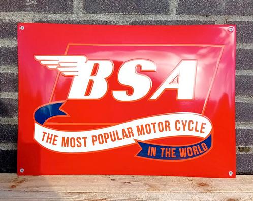 BSA motor cycles rood, Verzamelen, Merken en Reclamevoorwerpen, Verzenden