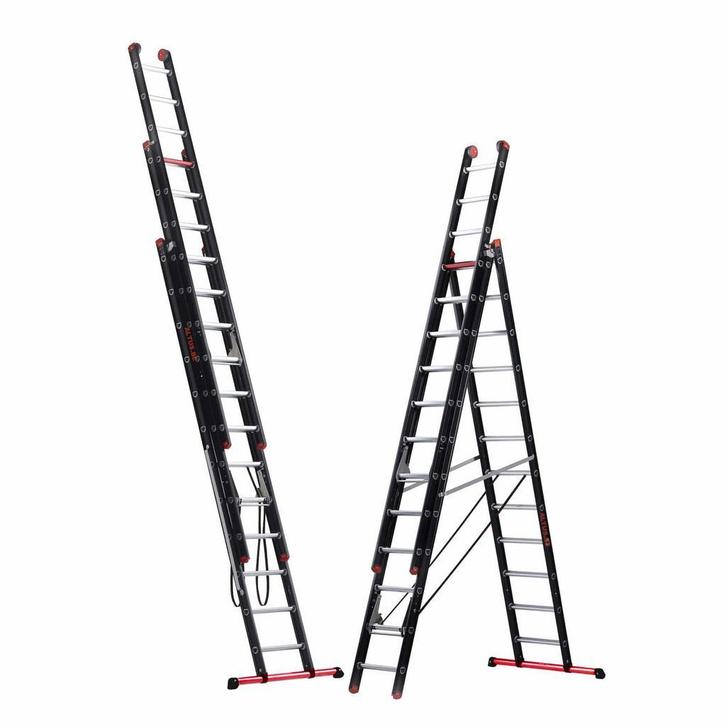 Altrex Mounter 3×12 sporten 3-delige reformladder, Doe-het-zelf en Bouw, Ladders en Trappen, 4 meter of meer, Opvouwbaar of Inschuifbaar