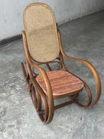 stile thonet - Chaise à bascule - Bois, paille de Vienne -