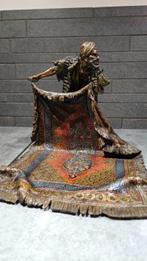 Franz Bergmann - sculptuur, Arabische tapijtenverkoper - 18, Antiek en Kunst, Antiek | Keramiek en Aardewerk