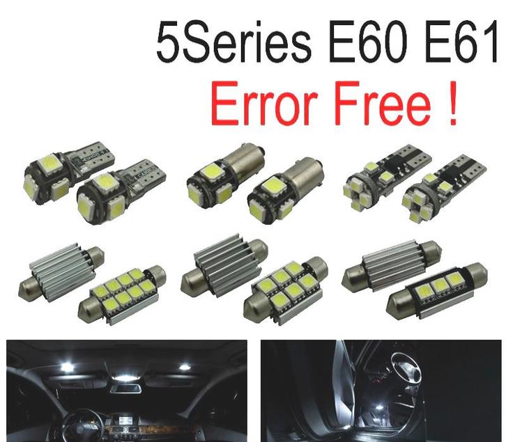 KIT 18 AMPOULES LED INTÉRIEUR POUR BMW E60 E61 M5 520I 523I, Auto-onderdelen, Verlichting, Verzenden