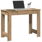 vidaXL Bureau 100x45x75 cm bewerkt hout artisanaal, Huis en Inrichting, Verzenden, Nieuw