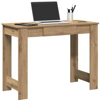 vidaXL Bureau 100x45x75 cm bewerkt hout artisanaal, Verzenden