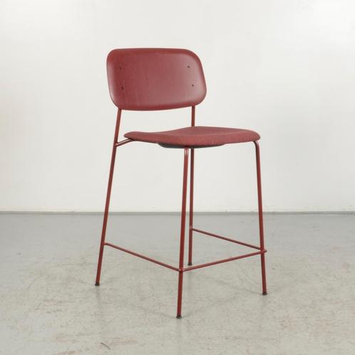 Design Barkruk HAY Soft Edge 90 - Rood - 4 poot onderstel, Maison & Meubles, Chaises, Enlèvement ou Envoi