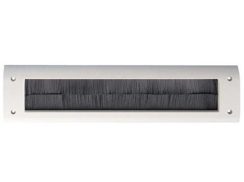 Veiling - 10x Gezu borsteltochtplaat wit kunststof 340x83mm, Tuin en Terras, Brievenbussen, Nieuw
