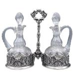Ensemble de burettes - Grand - Cristal, Antiek en Kunst