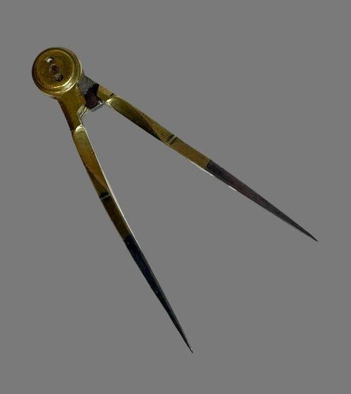 Kaartpasser - IJzer, Messing - 1750-1800 - eind 18e eeuw, Antiek en Kunst, Antiek | Overige Antiek