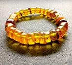 Natuurlijke Baltische amber grote donuts armband - Barnsteen