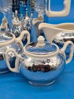 Fürstenberg – Hammerschlag-Dekor – Versilbert & Porzellan –, Antiquités & Art