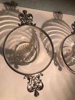 Wijnproefschaaltje (2) - .925 zilver - Loving cup, Antiek en Kunst