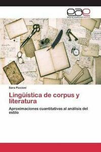 Linguistica de corpus y literatura. Sara New   ., Livres, Livres Autre, Envoi