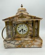 Klok - Art Deco Marmer, Brons, Glas - 1850-1900 - Japy, Antiek en Kunst