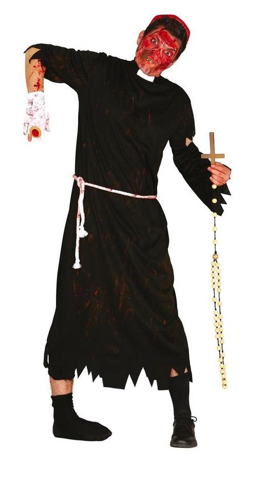 Zombie Halloween Kostuum Heren Priester L, Hobby & Loisirs créatifs, Articles de fête, Envoi