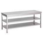 Werktafel | OUTLETMODEL | RVS | Dubbel Bodemschap | Gelaste, Verzenden, Nieuw in verpakking