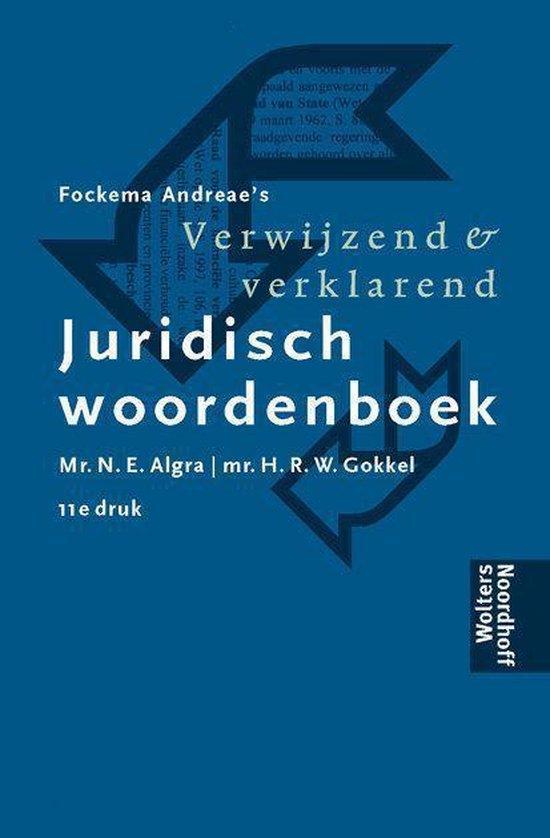 Verwijzend en verklarend juridisch woordenboek - N.E. Algra, Boeken, Studieboeken en Cursussen, Verzenden