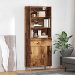 vidaXL Highboard met lade Oud Hout 69,5 x 32,5 x 180 cm, Verzenden