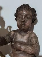 sculptuur, Putto - 39 cm - Hout, Antiek en Kunst