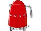 SMEG -  Variable Waterkoker 50s Style (klf04dreu) - Rood, 1 tot 2 liter, Verzenden, Nieuw