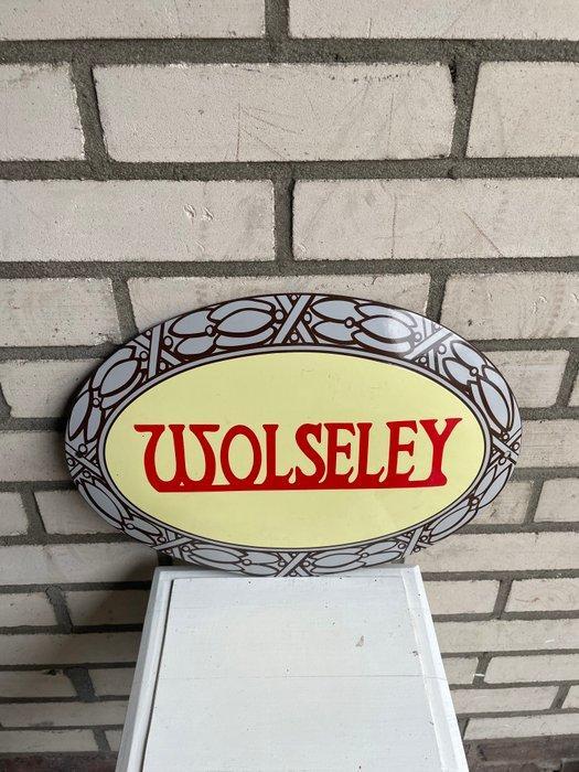 Wolseley Emaille Reclamebord - Wolseley Emaille Reclamebord, Antiek en Kunst, Antiek | Wandborden en Tegels