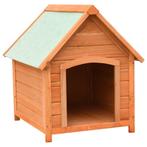 vidaXL Hondenhok 72x85x82 cm massief grenen- en vurenhout, Dieren en Toebehoren, Verzenden, Nieuw