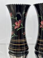 De Rupel Boom Glasfabriek - Vaas (2) - Hyalite - 28, Antiek en Kunst