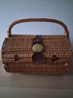 Picknickmand - rotan; leer - Rond model