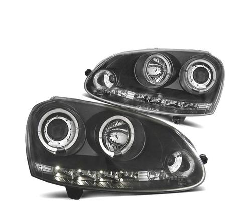 PHARES VOLKSWAGEN VW GOLF 5 03-08 ANGEL EYES FEUX DE JOUR LE, Auto-onderdelen, Verlichting, Verzenden