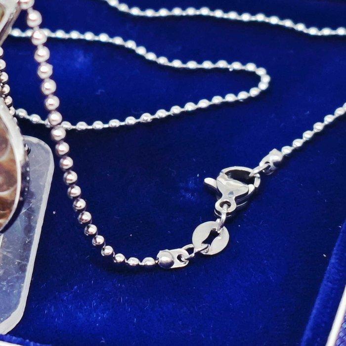 Verguld - Ketting met hanger - Ammoniet fossiel., Verzamelen, Mineralen en Fossielen