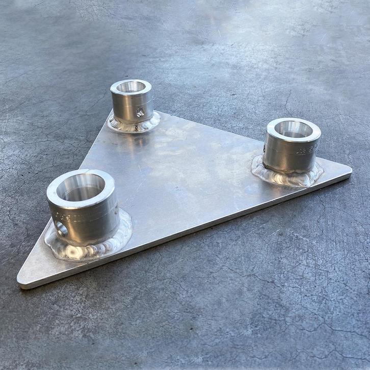 Microtruss 23 driehoek vloerplaat female, Muziek en Instrumenten, Licht en Laser, Verzenden