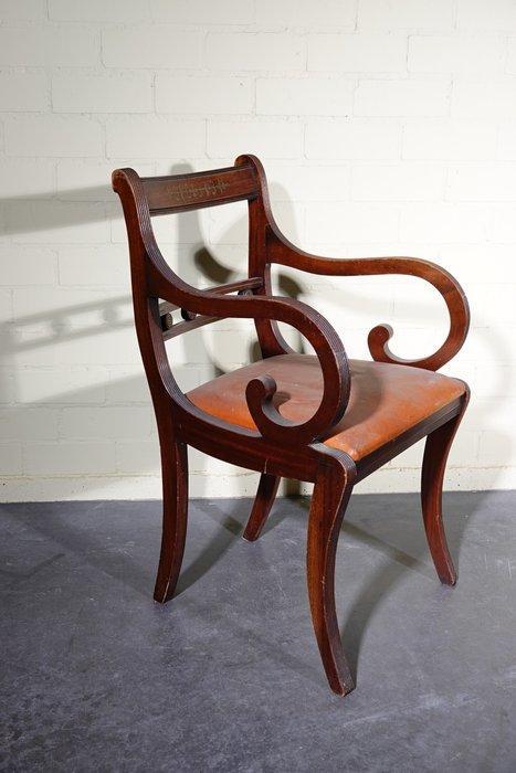 regency engelse bureau stoel - Fauteuil - Mahonie -, Antiek en Kunst, Antiek | Overige Antiek