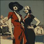 I_KONIQ - lot of 4 canvas - Costa Azzurra fashion woman