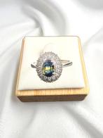 Zonder Minimumprijs - Ring Zilver - 0.90ct. tw. Saffier, Nieuw