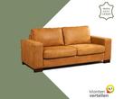 Leren bank Enjoy - 2,5 zits - Kenia Cognac (cognac) - Poten, Antiek en Kunst, Ophalen of Verzenden