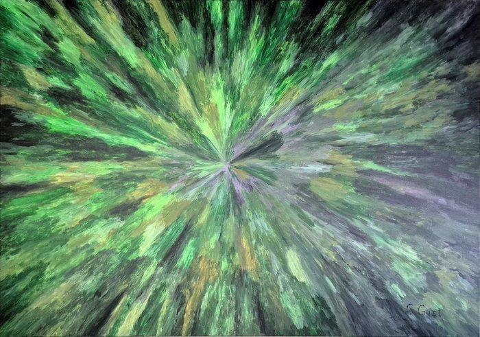 Grzegorz Gust - Z lotu ptaka, Antiquités & Art, Art | Peinture | Moderne