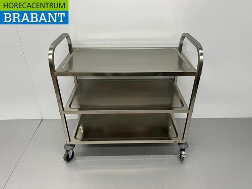 Chariot de service en acier inoxydable 3 étages 95 cm, Zakelijke goederen, Horeca | Overige, Verzenden
