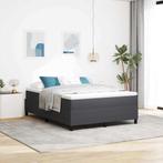 vidaXL Boxspringbed Donkergrijs 140x200 cm Corduroy Stof, Verzenden, Nieuw