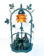Lamp - Glas, IJzer (gegoten), Antiek en Kunst, Curiosa en Brocante