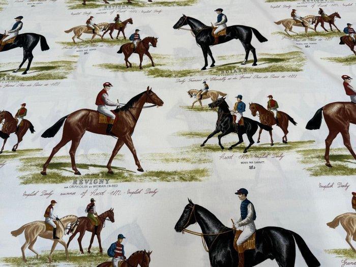 Ridders van Eer – Ruiterlijk Elegance op Meubelstof -, Antiek en Kunst, Antiek | Tapijten, Tafelkleden en Textiel