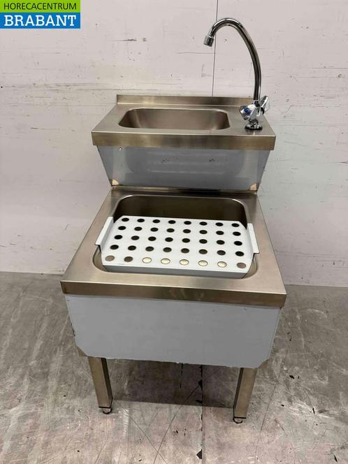 Évier double en acier inoxydable Évier combi Robinet 50 cm, Zakelijke goederen, Horeca | Overige, Verzenden