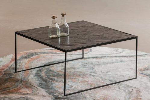 Salontafel Mangohout Carlin 80x80 cm, Huis en Inrichting, Tafels | Salontafels, Nieuw, Verzenden